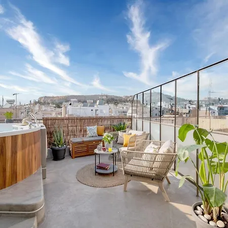Topfloor Getaway Balcony&hot Tub+acropolis View Apartment *