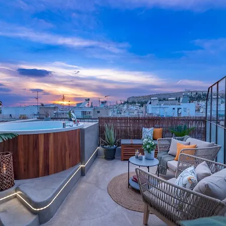 Apartment Topfloor Getaway Balcony&hot Tub+acropolis View *